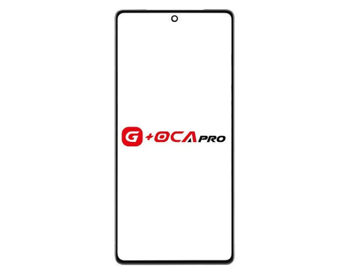 Скло фронтальне з OCA плівкою Google Pixel 7a, чорне G-OCA Pro