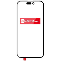 Стекло фронтальное c OCA-пленкой iPhone 14 Pro Max, черное, оригинал G+OCA-PRo
