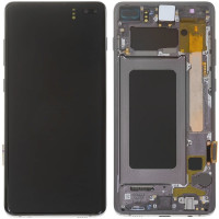 Дисплей с сенсорным экраном (модуль) Samsung G975 Galaxy S10 Plus, черный с рамкой, TFT