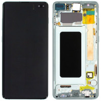 Дисплей с сенсорным экраном (модуль) Samsung G975 Galaxy S10 Plus, зеленый с рамкой, TFT