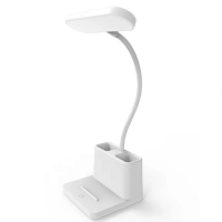 Настільна LED лампа SB-825 Flexible з акумулятором и органайзером (700mAh/5V/3W) White