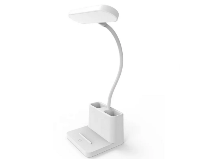 Настольная LED лампа SB-825 Flexible с аккумулятором и органайзером (700mAh/5V/3W) White