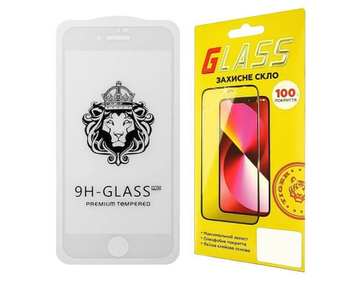 Захисне Скло LION iPhone 7 /8, White