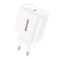 Мережеве зарядний пристрій SENTEO T-03 USB-C PD 30W (1Port) (Білий  White)
