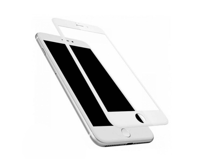 Защитное стекло Premium iPhone 7 /8 5D, White + сетка на динамик