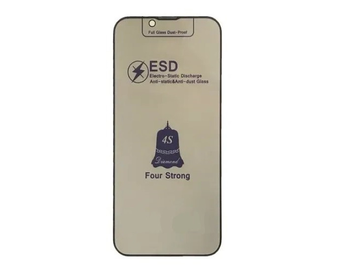 Защитное стекло ESD PRIVACY GLASS (Анти-шпион) iPhone 15 Pro, 5D Black