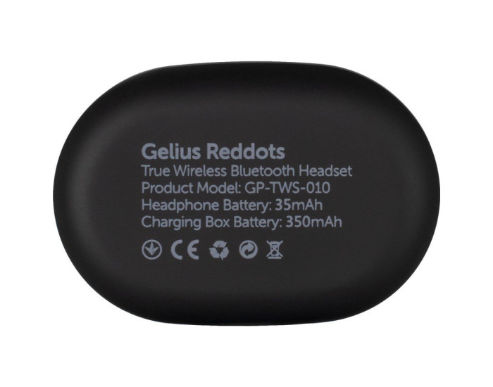 Навушники Bluetooth Headset Gelius Pro Reddots TWS Earbuds GP-TWS010 Black
