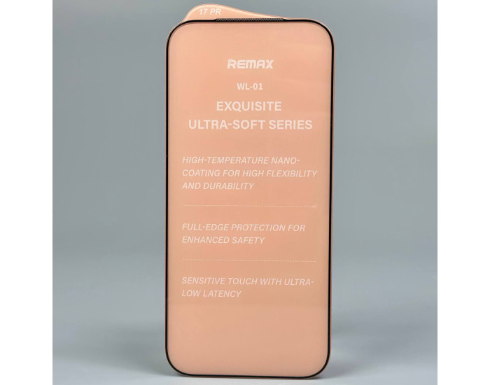 Защитное стекло Remax WL-01 Future Ultra-soft Series HD iPhone 15 Pro, Black