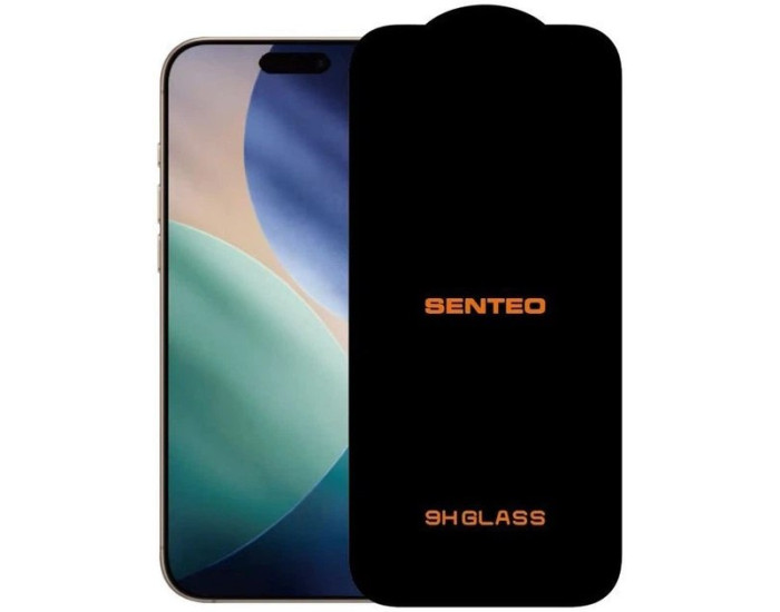 Защитное стекло SENTEO 9H Impact iPhone 16 Pro Max /17 Pro Max, Black