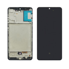 Дисплей з сенсорним екраном (модуль) Samsung A315 A31 2020, чорний з рамкою, OLED