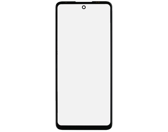 Скло фронтальне c OCA-пленкой Motorola XT2135-2 Moto G60, чорне з олеофобним покриттям
