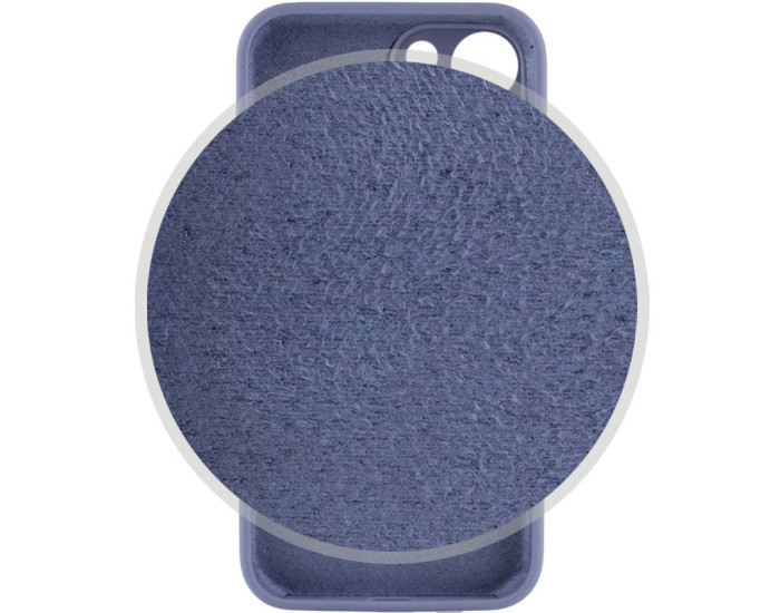 Чехол-силикон оригинал Full Camera Soft Matte iPhone 15, Lavender grey