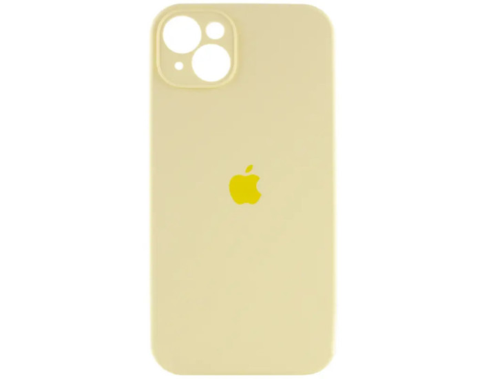 Чехол-силикон оригинал Full Camera Soft Matte iPhone 15, Light yellow