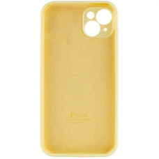 Чехол-силикон оригинал Full Camera Soft Matte iPhone 15, Light yellow