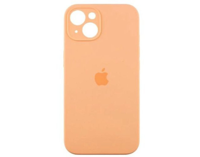 Чехол-силикон оригинал Full Camera Soft Matte iPhone 15, Light orange