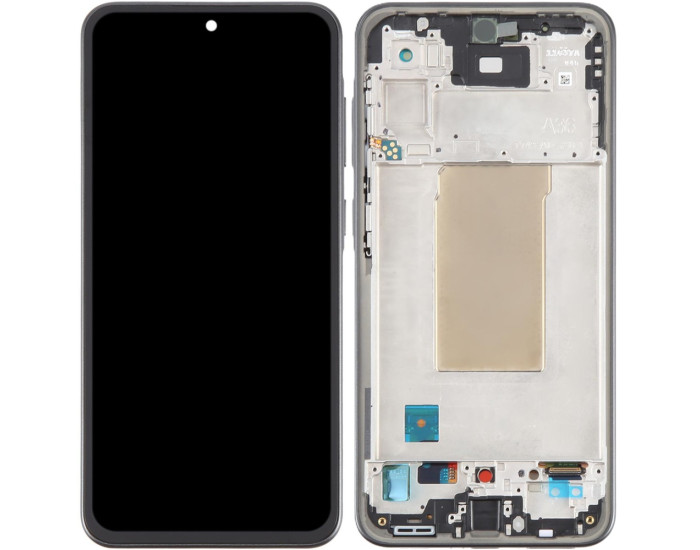 Дисплей з сенсорним екраном (модуль) Samsung A366 Galaxy A36, чорний з рамкою, оригінал