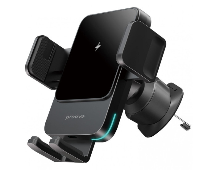 Автодержатель с беспроводной зарядкой Proove Sonic 15W (Black)