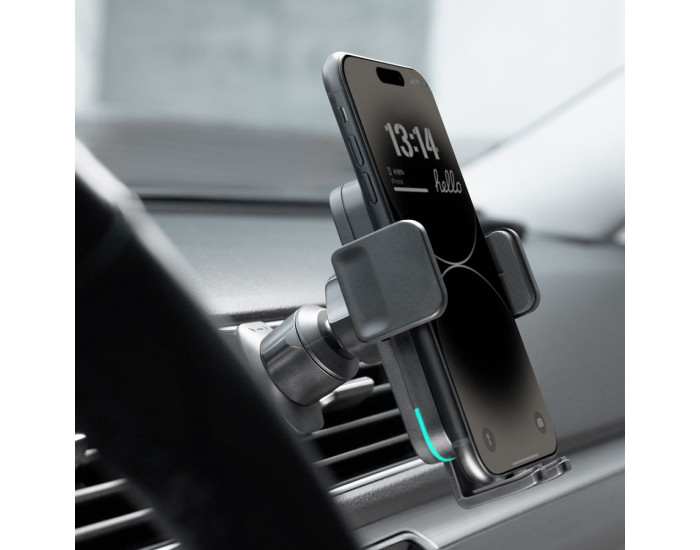 Автодержатель с беспроводной зарядкой Proove Sonic 15W (Black)