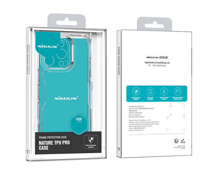 Чехол-силикон Nilkin Natural Pro Series iPhone 16 Pro Max, Clear