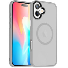 Чехол-силикон Ummi Colorful with MagSafe iPhone 16 Plus (Серый / Grey)