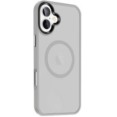 Чехол-силикон Ummi Colorful with MagSafe iPhone 16 Plus (Серый / Grey)