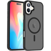 Чохол-силікон Ummi Colorful with MagSafe iPhone 16 Plus (Чорний / Black)