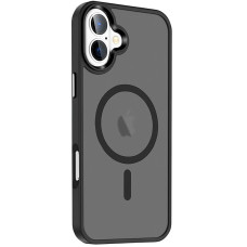 Чехол-силикон Ummi Colorful with MagSafe iPhone 16 Plus (Черный / Black)