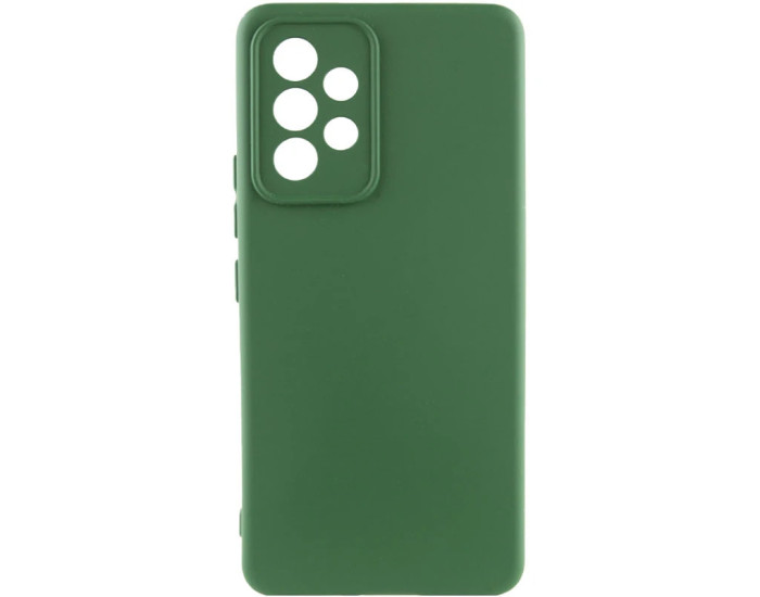 Чехол-силикон Getman Liquid Silk Full Camera Samsung A325 Galaxy A32 4G, темно-зеленый