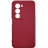 Чохол-силікон Getman Liquid Silk Full Camera Xiaomi Redmi 15 (UA/Europe 171mm) темно-червоний
