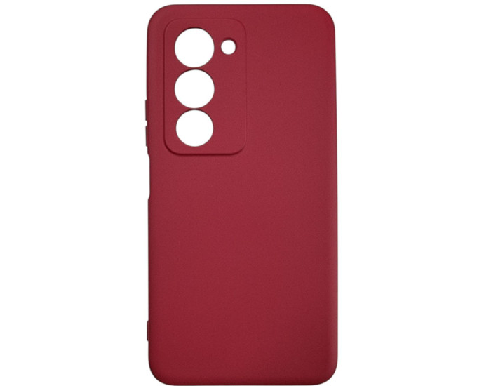 Чохол-силікон Getman Liquid Silk Full Camera Xiaomi Redmi 15 (UA/Europe 171mm) темно-червоний
