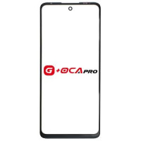 Стекло фронтальное c OCA-пленкой Motorola Moto G40 Fusion /Moto G60 /Moto G60s, черное, оригинал G+OCA Pro