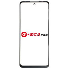 Скло фронтальне c OCA-пленкой Motorola Moto G40 Fusion, Moto G60, Moto G60s, чорне, оригінал G+OCA Pro