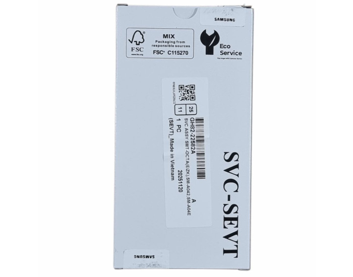 Дисплей с сенсорным экраном (модуль) Samsung A042 A04e, черный, оригинал, сервисная упаковка GH82-22582A