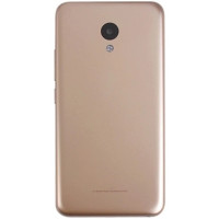 Задняя крышка для Meizu M5, золотистая со стеклом камеры