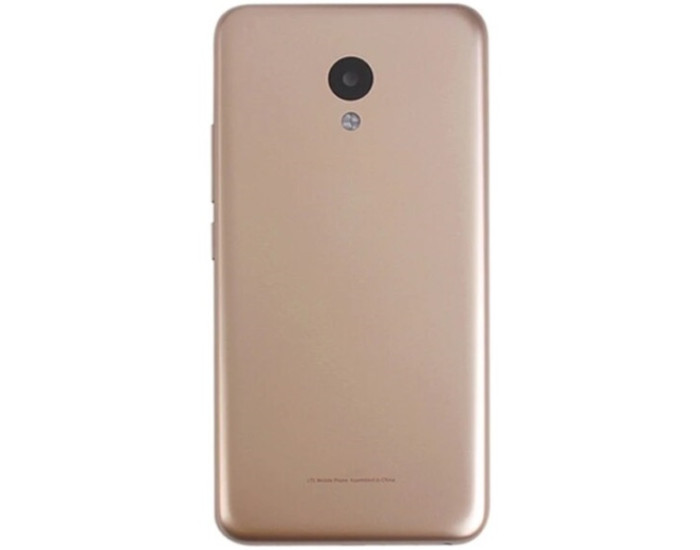 Задня кришка для Meizu M5, золотиста з склом камери
