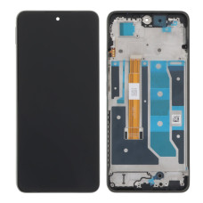 Дисплей с сенсорным экраном (модуль) Realme C67 4G, черный с рамкой, оригинал