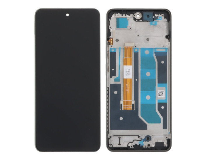 Дисплей с сенсорным экраном (модуль) Realme C67 4G, черный с рамкой, оригинал