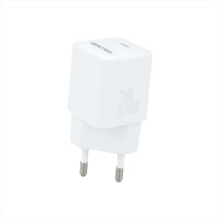 Сетевое зарядное устройство SENTEO S-02 USB-C PD 20W (1Port) (Белый  White)