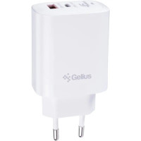 Сетевое зарядное устройство Gelius Merge GP-HC068 USB+Type-C 45W (QC/PD/PPS) White