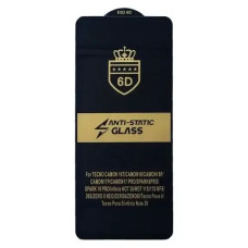 Защитное стекло 6D Anti-static Infinix Hot 40 Pro /Hot 50 4G, черный