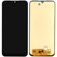 Дисплей з сенсорним екраном (модуль) Samsung A256 A25, чорний, переклеювання
