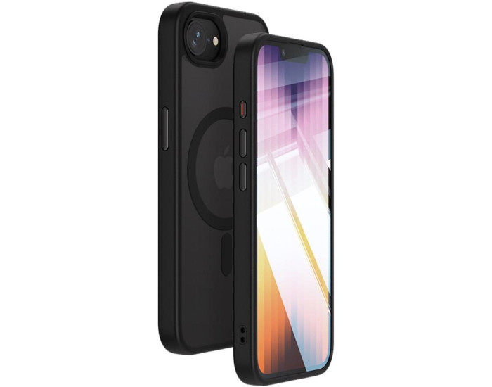 Чехол-силикон Ummi Colorful with MagSafe iPhone 16e/ 17e (Черный / Black)