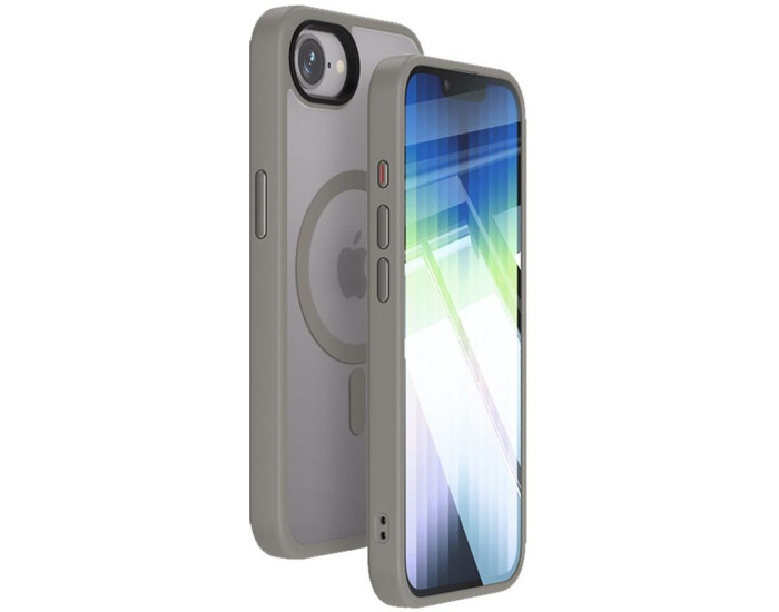 Чехол-силикон Ummi Colorful with MagSafe iPhone 16e/ 17e (Серый / Grey)