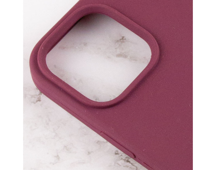 Чехол-силикон оригинал Full Soft Matte iPhone 14 Pro Max, Plum