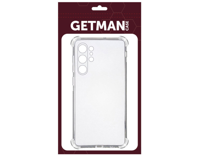 Чохол-силікон Getman Ease logo посилені кути Samsung S908 S22 Ultra, Прозорий