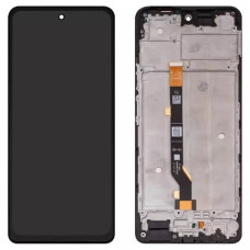 Дисплей з сенсорним екраном (модуль) Infinix Hot 40 Pro (X6837) чорний з рамкою