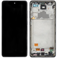 Дисплей з сенсорним екраном (модуль) Samsung A725 Galaxy A72 /A726 Galaxy A72 5G, чорний з рамкою, TFT