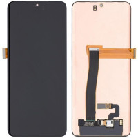 Дисплей з сенсорним екраном (модуль) Samsung G988B Galaxy S20 Ultra, чорний, переклеювання