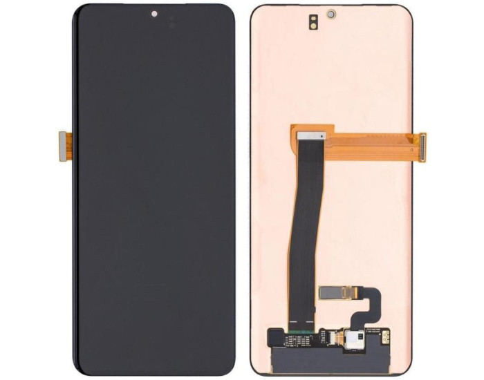 Дисплей з сенсорним екраном (модуль) Samsung G988B Galaxy S20 Ultra, чорний, переклеювання