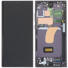 Дисплей с сенсорным экраном (модуль) Samsung S918 S23, Ultra черный с рамкой, оригинал 